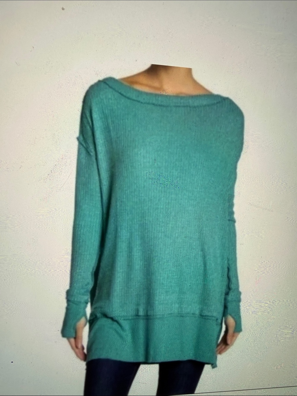 We The Free North Shore Thermal Faux layered long Sleeve Tunic size Medium
